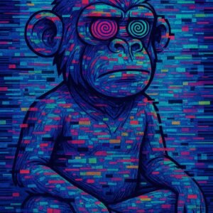 Glitch Art Ape