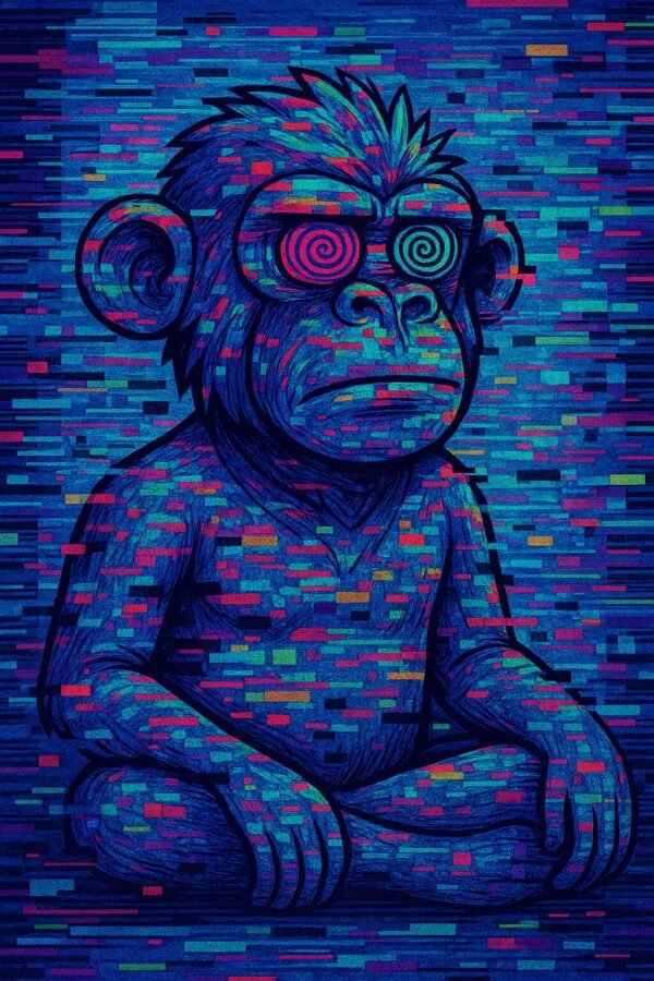 Glitch Art Ape