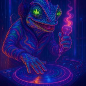 Neon Chameleon DJ